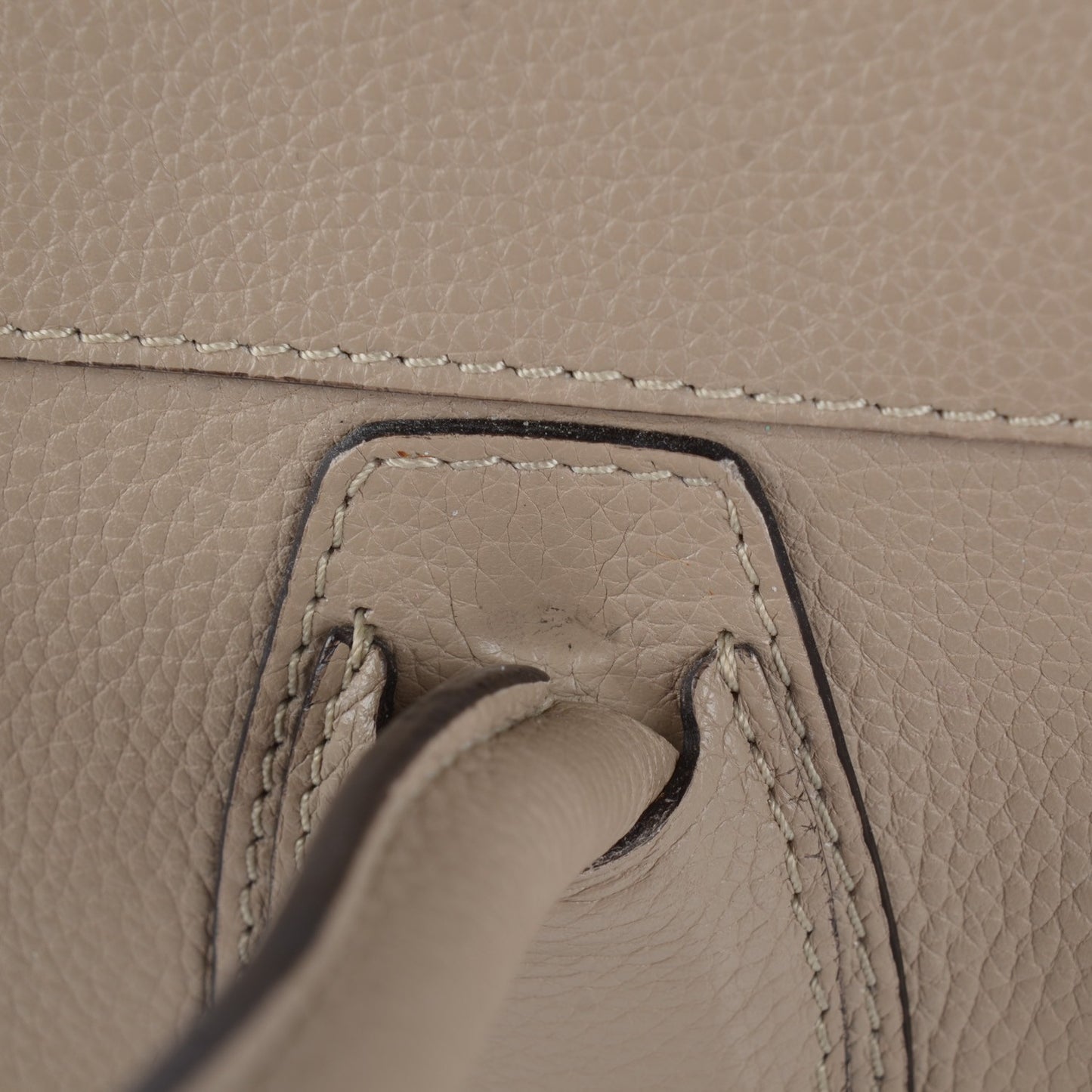 Drummed Calfskin Mini Luggage Dune