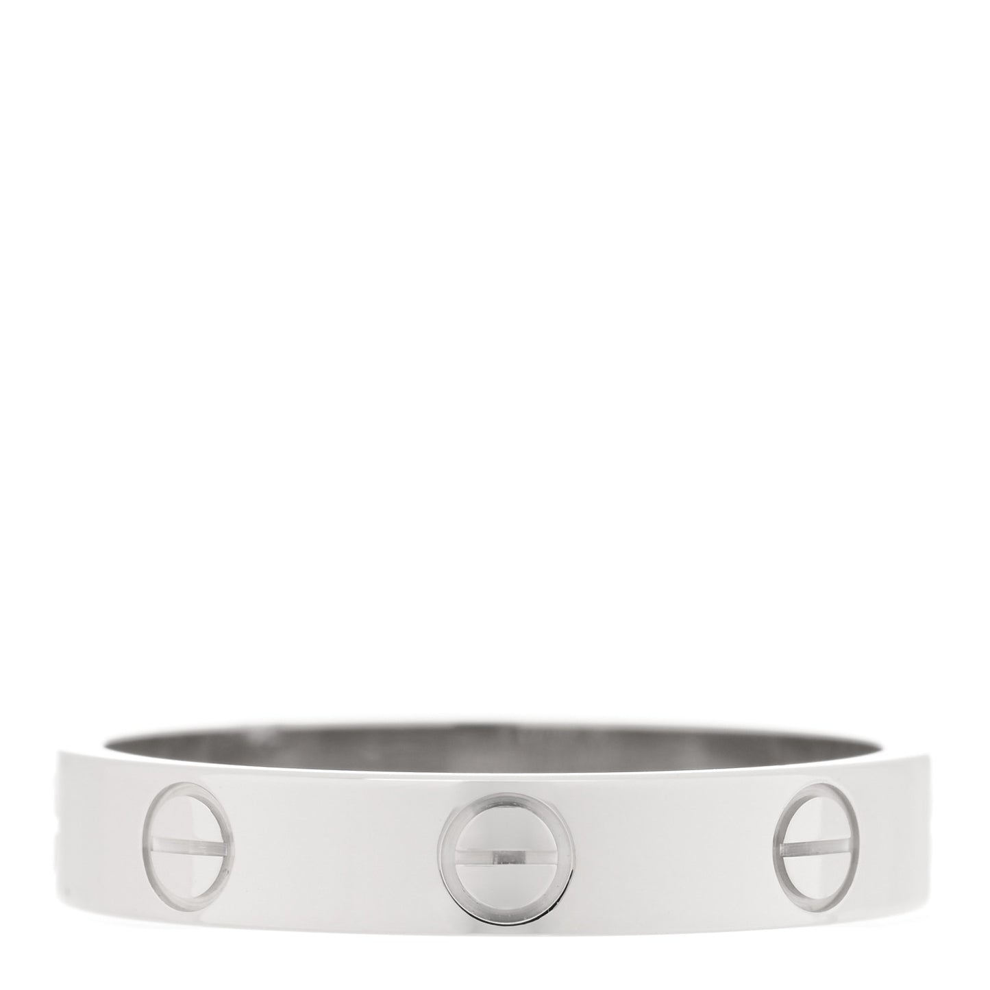 18K White Gold 3.5mm LOVE Wedding Band Ring 56 7.5