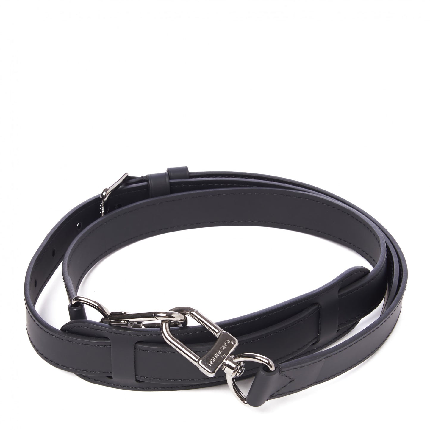 Calfskin Adjustable Keepall Bandouliere Shoulder Strap Black