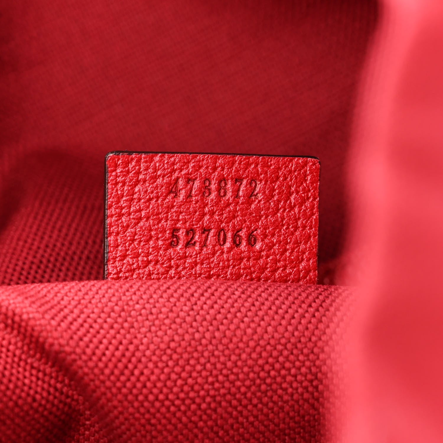 Gucci Canvas Logo Sylvie Stripe Drawstring Backpack Red 7 of 10