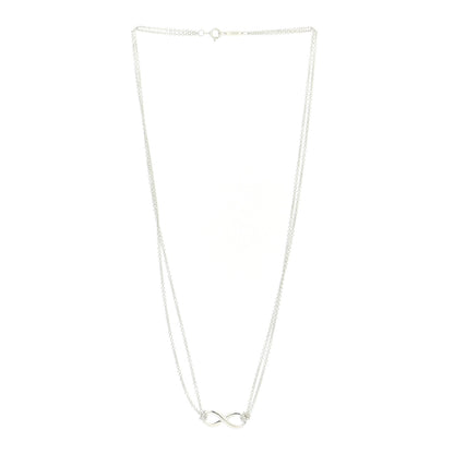 Tiffany Sterling Silver Infinity Pendant Necklace 3 of 6