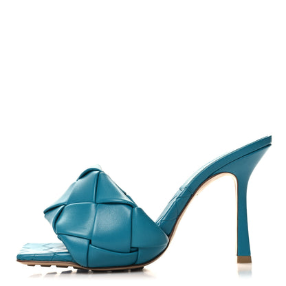 Bottega Veneta Nappa Maxi Intrecciato Lido 90mm Mule Sandals 37.5 Blaster 1 of 7