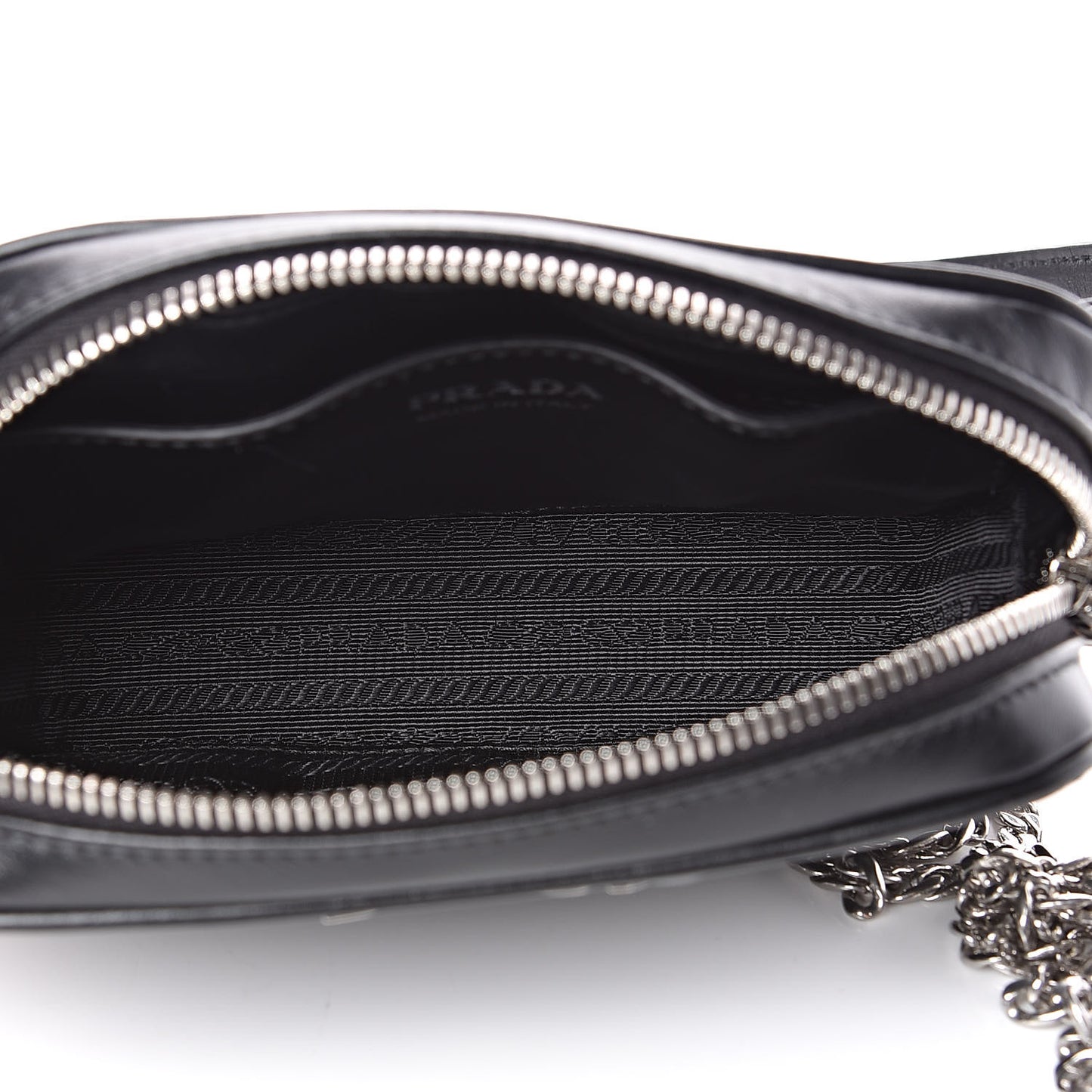 Soft Calfskin Impunture Diagramme Belt Bag Black