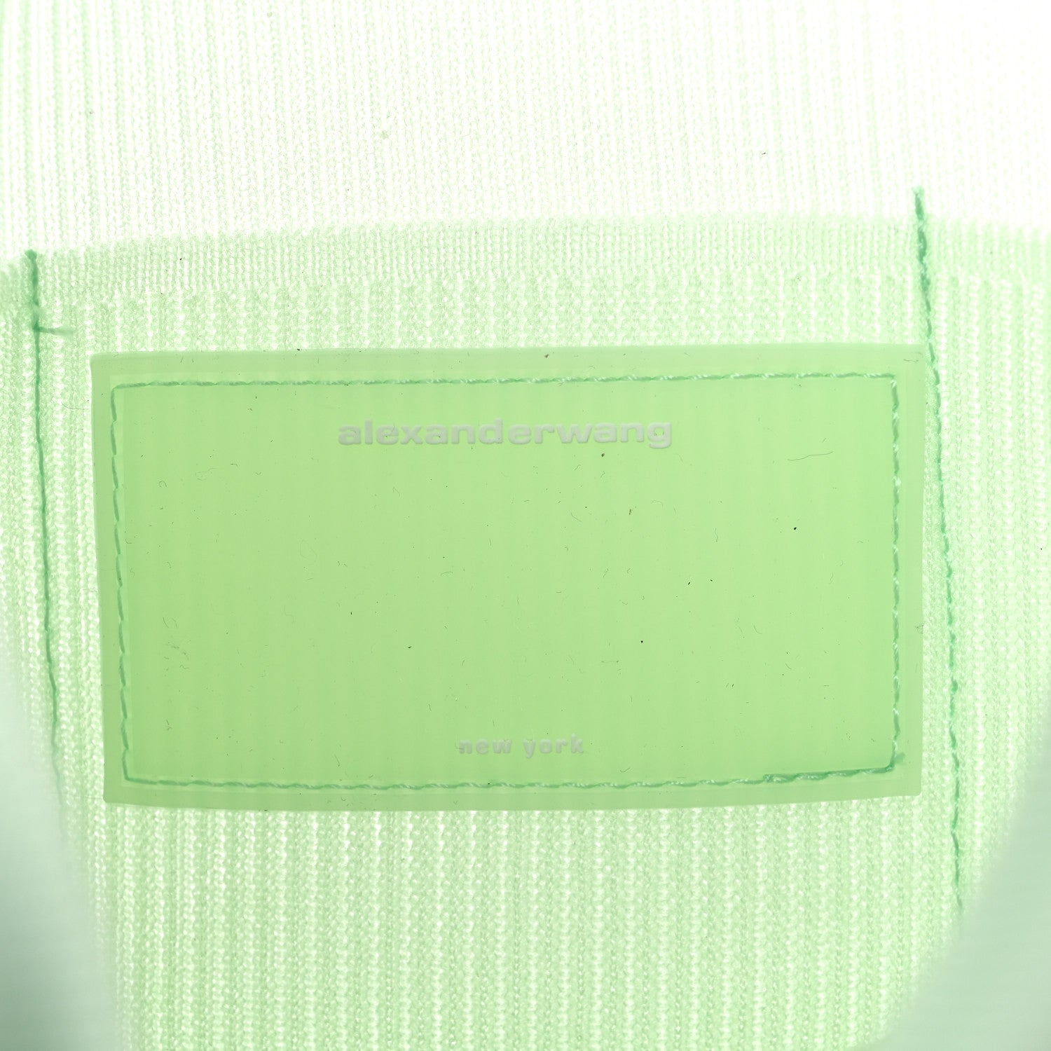 Alexander Wang Ribbed Knit Small Ryan Bag Absinthe 6 of 8