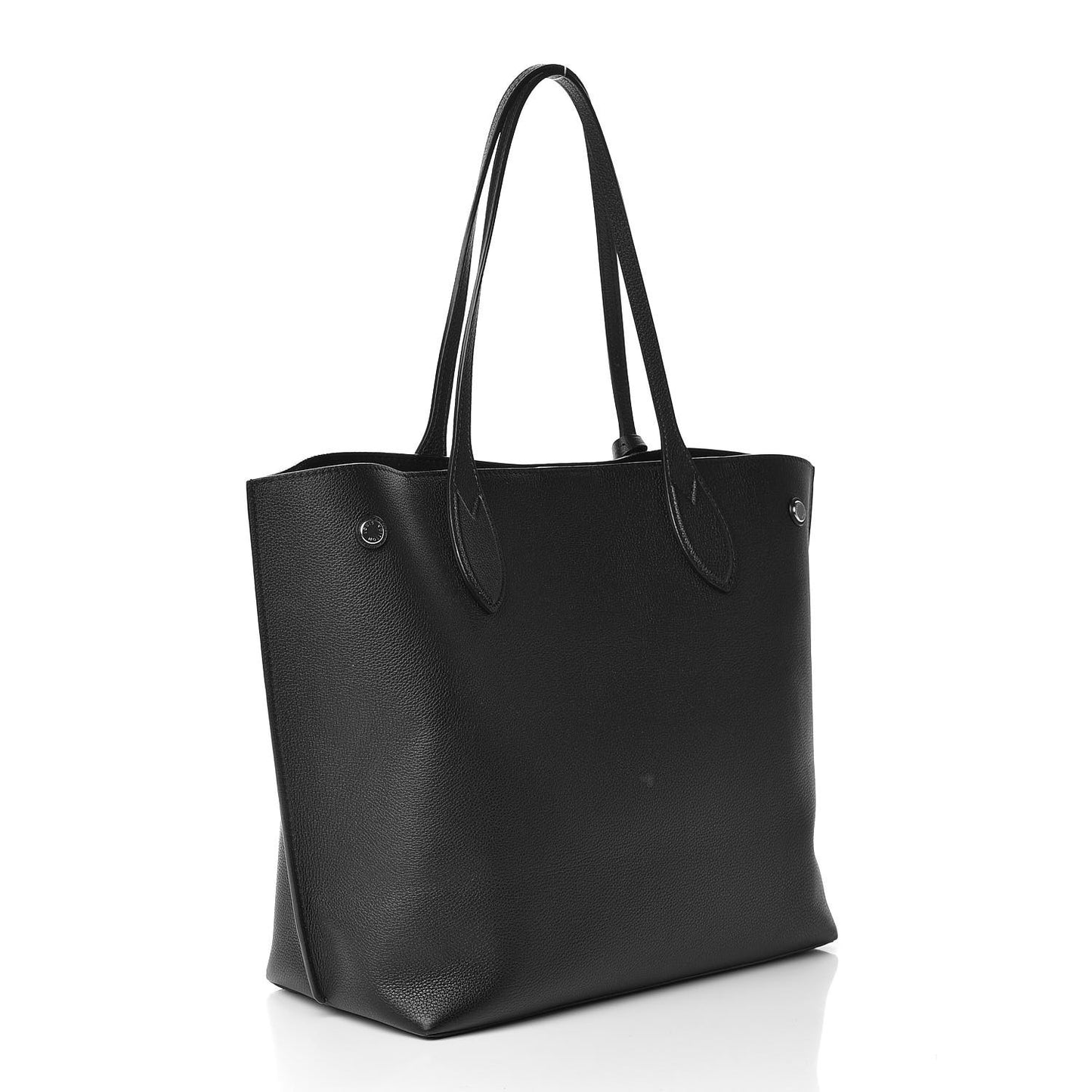 Calfskin Lockme Go Tote Black