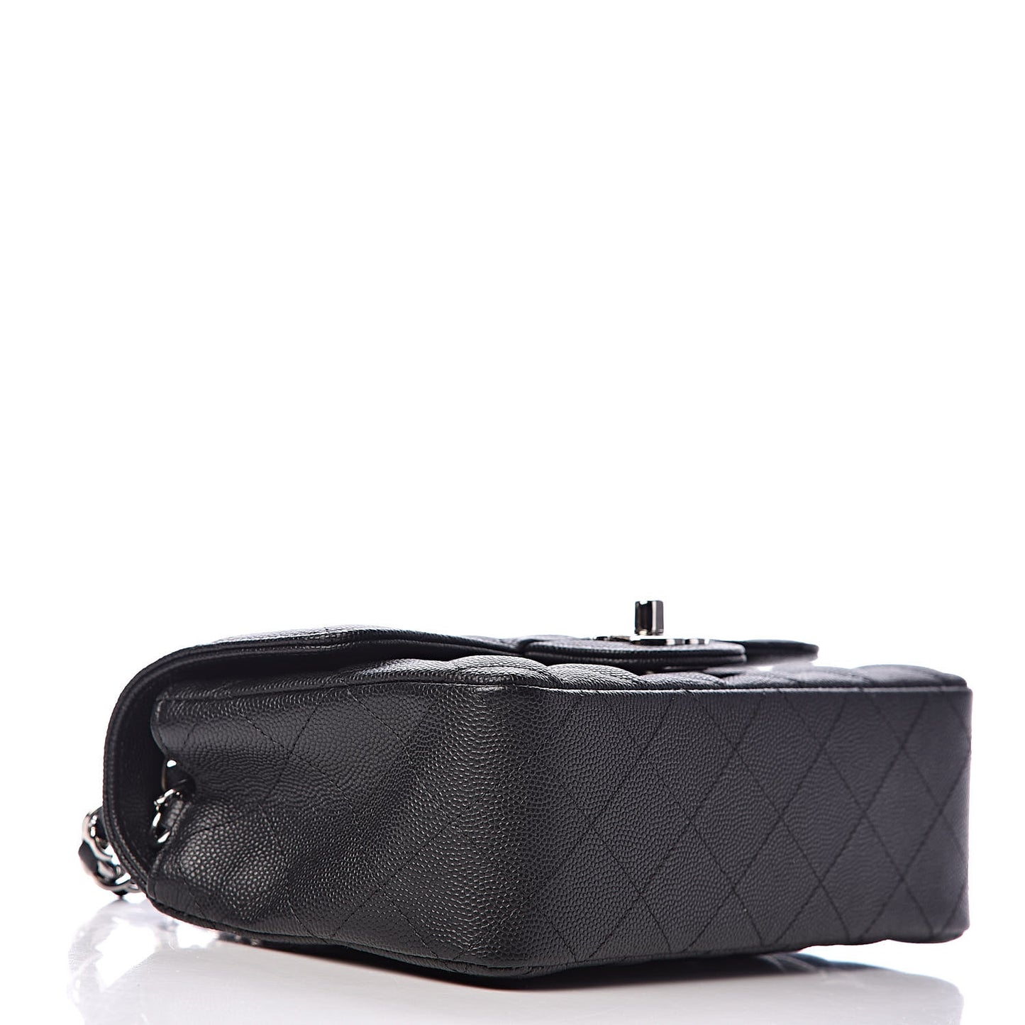 Caviar Quilted Mini Rectangular Flap Black