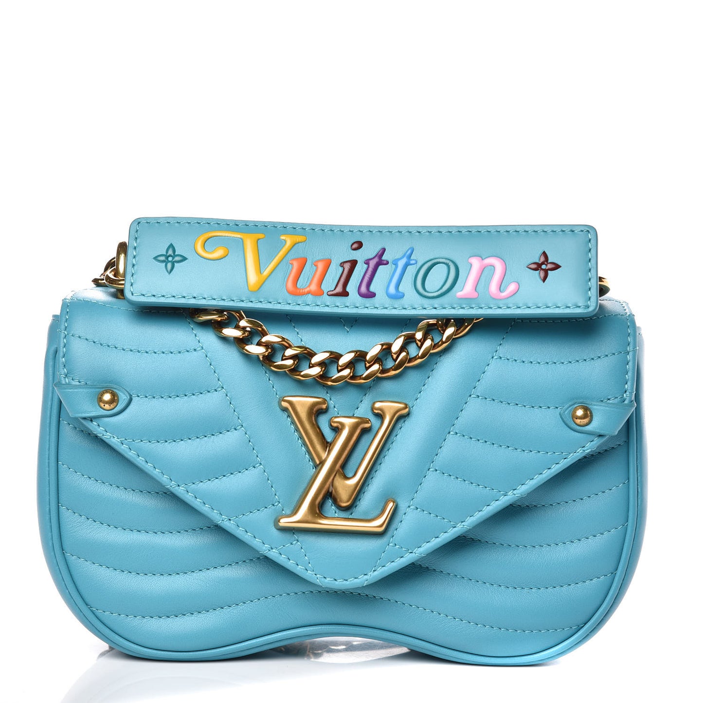 Calfskin New Wave Chain PM Malibu Green
