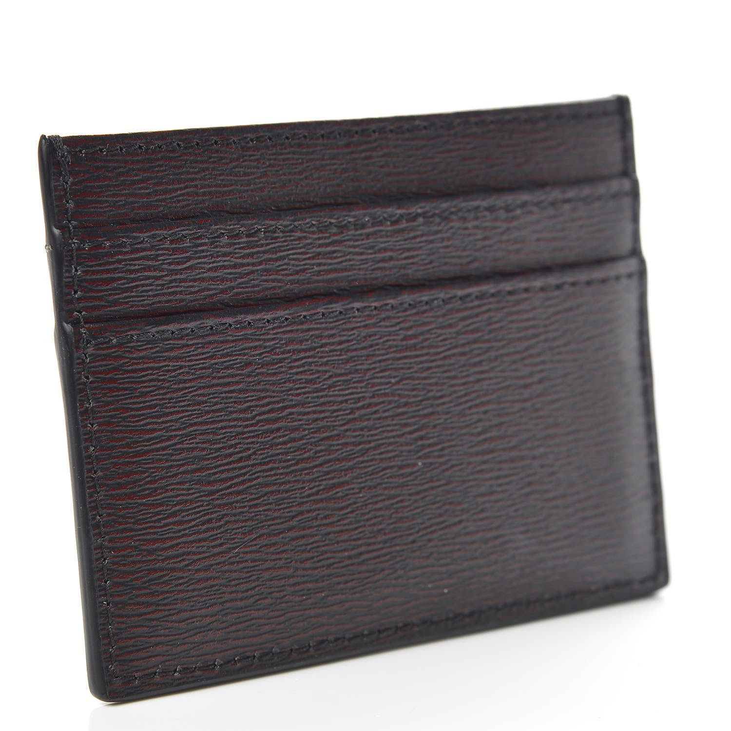 Christian Dior Calfskin Bee Signature Card Holder Red Black 3 of 8
