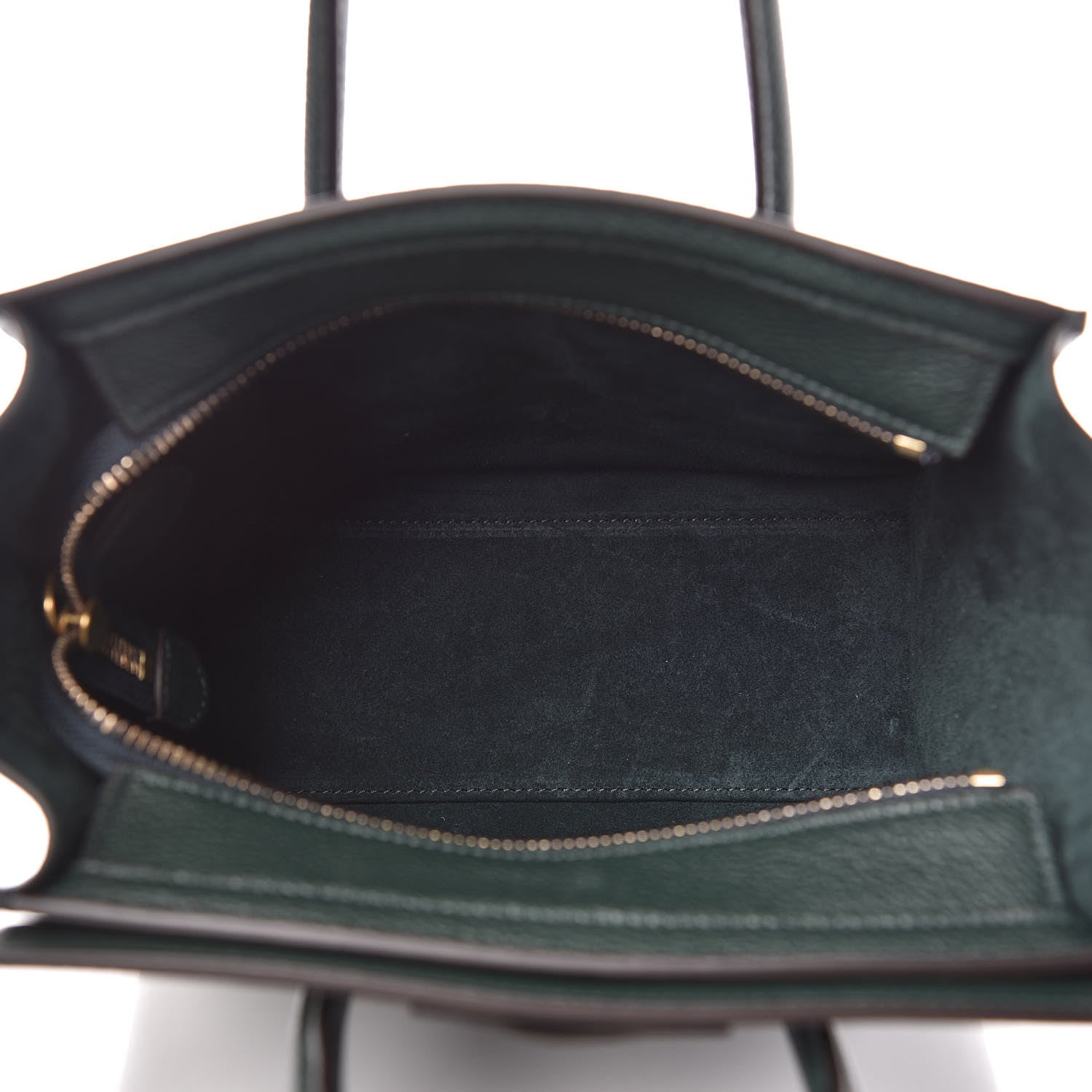 Celine Drummed Calfskin Nano Luggage Amazone 7 of 10