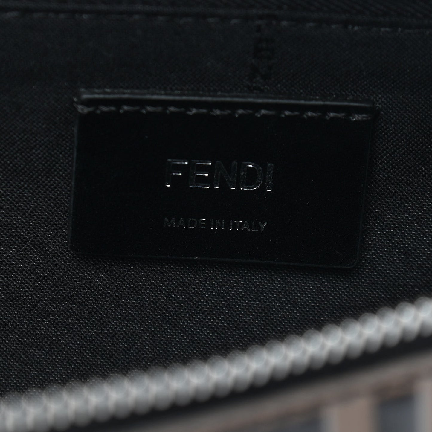 Vitello Century Bi-Color FF 1974 Embossed Belt Bag Maya Black