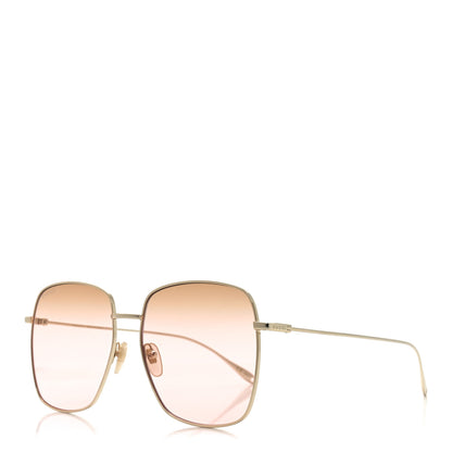 Gucci Metal Fork Square Frame Red Panda Charm Sunglasses GG1031S Pink 1 of 7