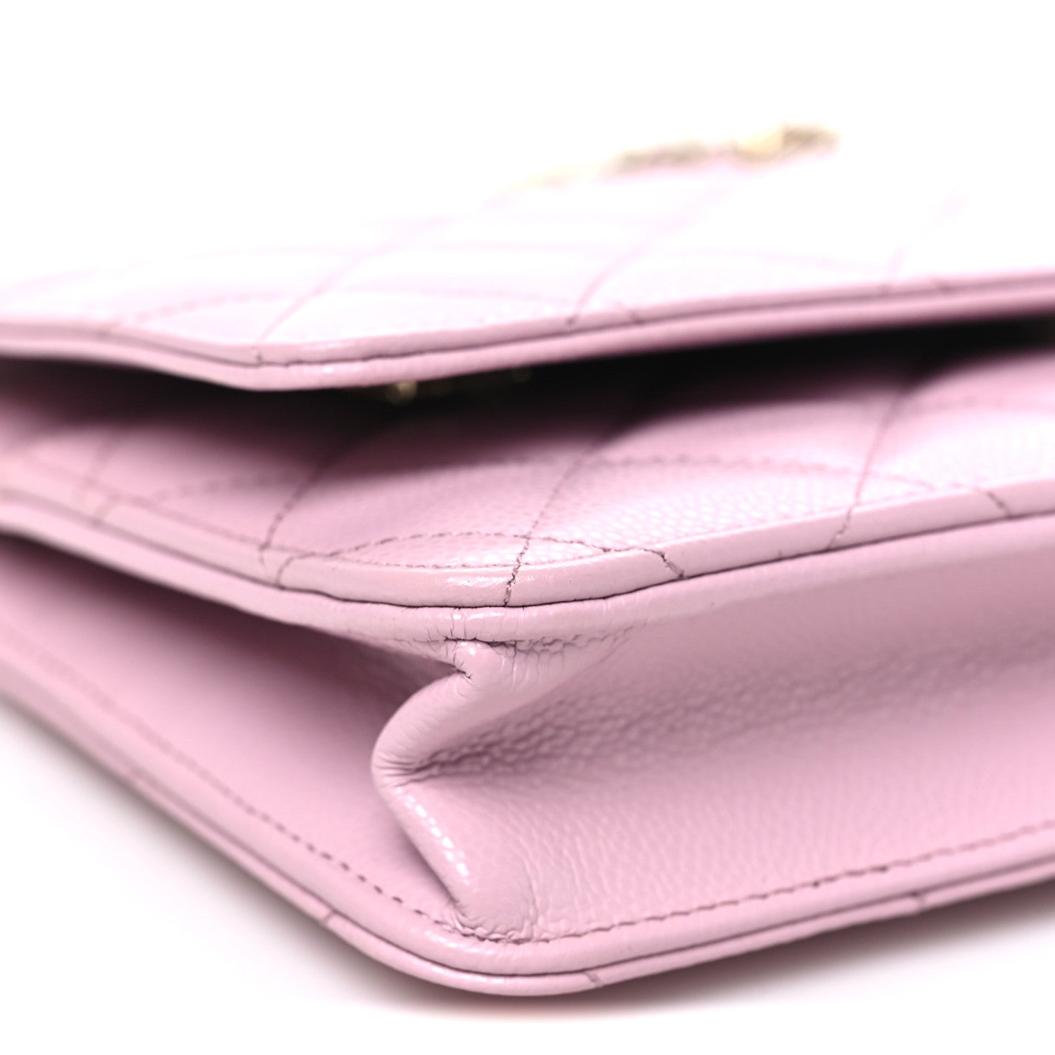 Chanel Caviar Quilted Wallet on Chain WOC Light Pink 10 of 12