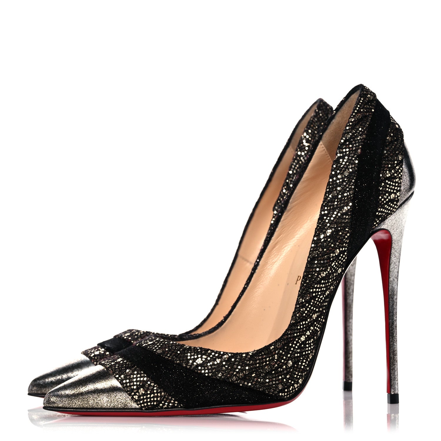 Christian Louboutin Glitter Palace SP Oxyde Eklectica 120 Pumps 39 Multi 3 of 9