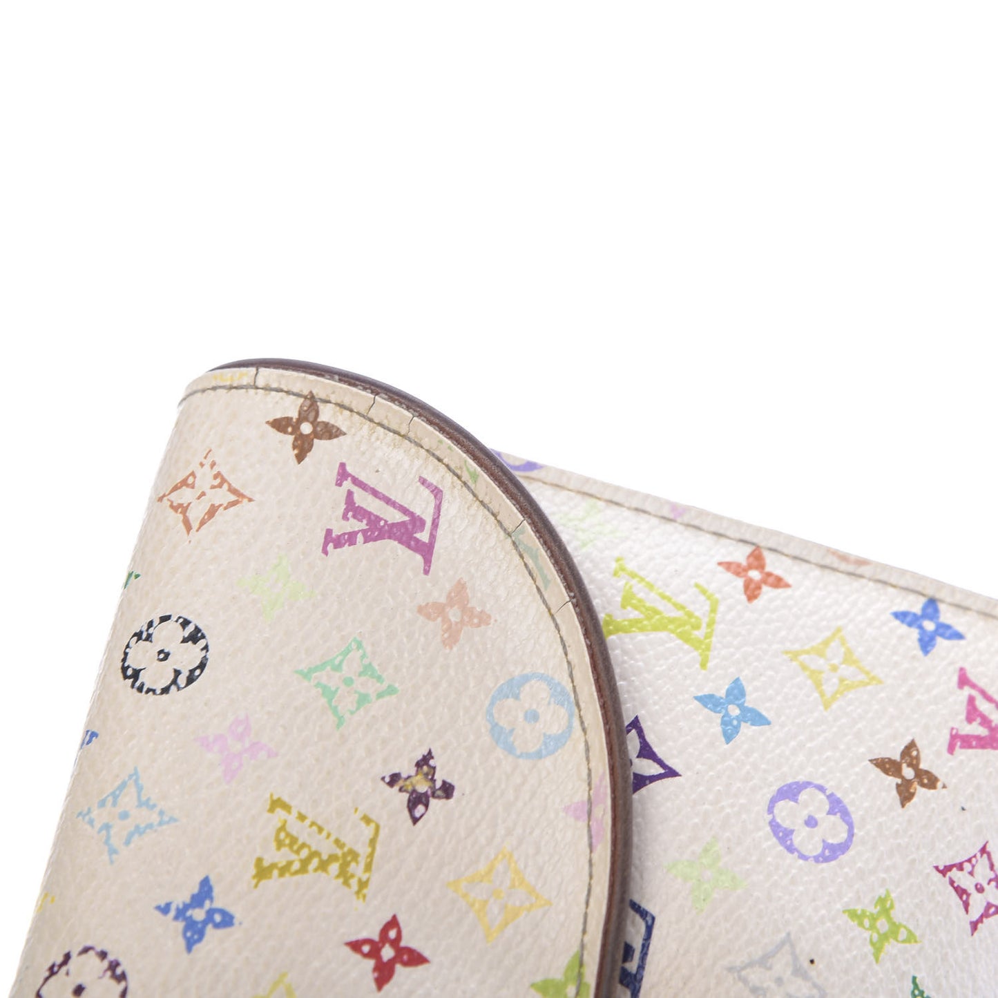 Monogram Multicolor Eugenie Wallet White