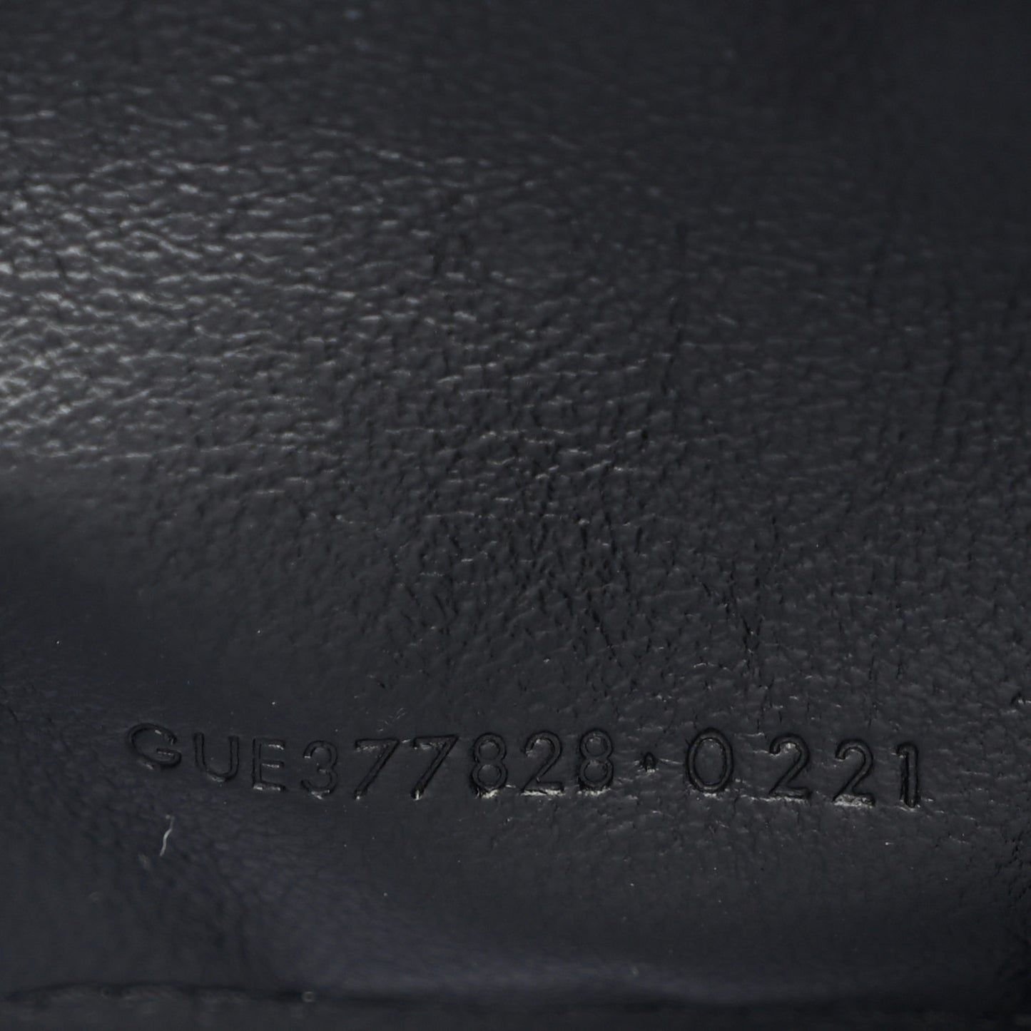 Grain De Poudre Matelasse Chevron Monogram Chain Wallet Black