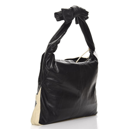 Chanel Lambskin Large Girl Bag Black Beige 3 of 11