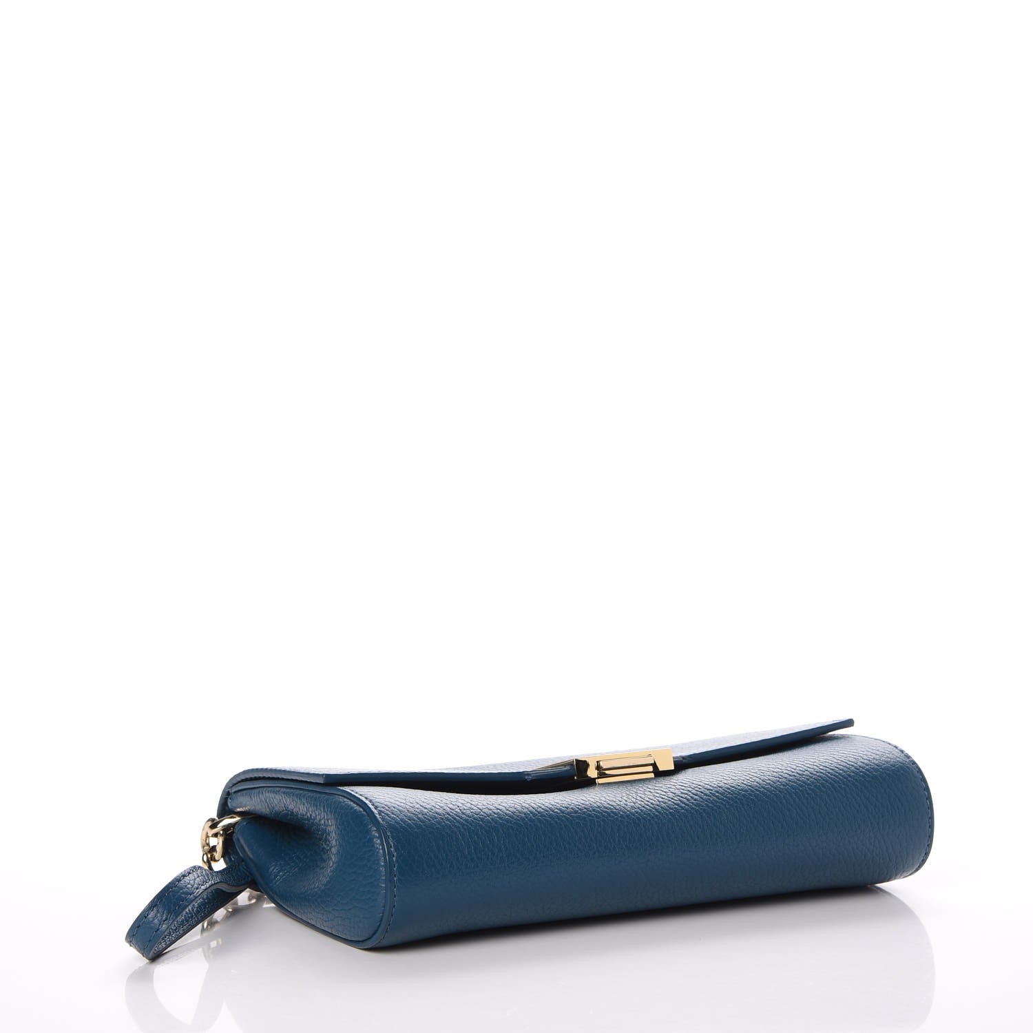 Versace COLLECTION Calfskin Convertible Clutch Teal 4 of 6