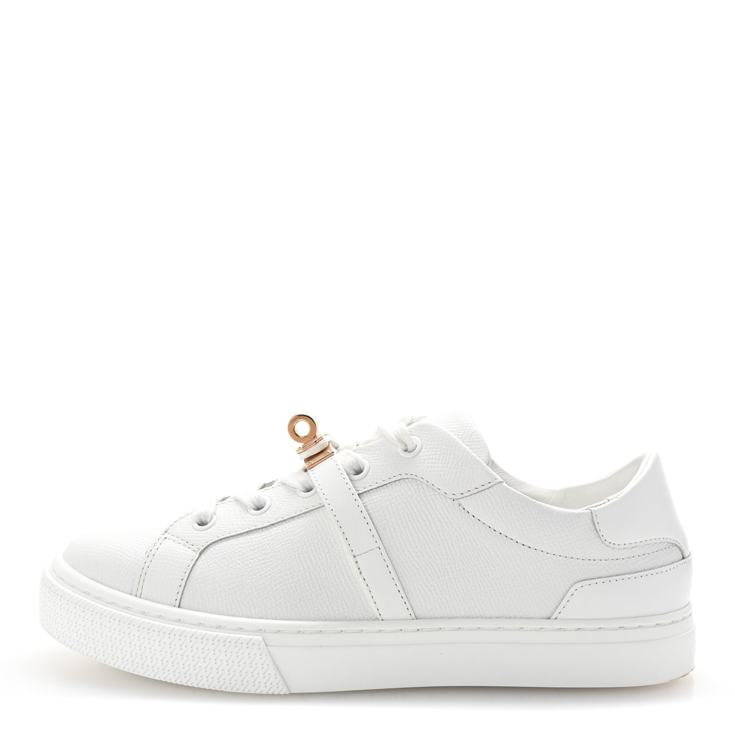 Epsom Calfskin Day Sneakers 37.5 White