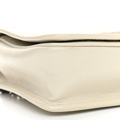 Saint Laurent Crinkled Calfskin Matelasse Monogram Niki Chain Wallet Crema Soft 8 of 9