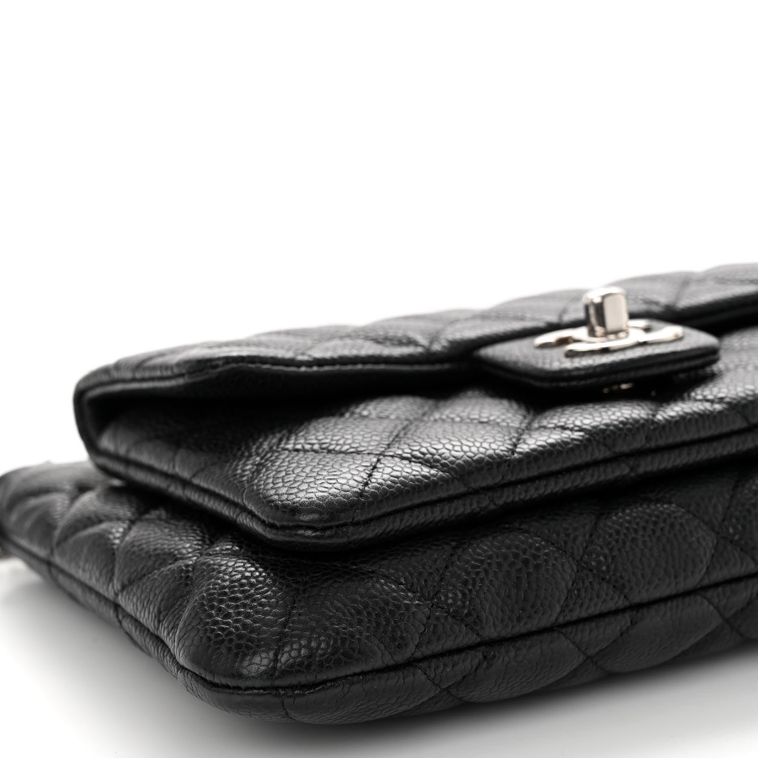 Chanel Iridescent Caviar Quilted Daily Zip Crossbody Bag Black 10 of 12