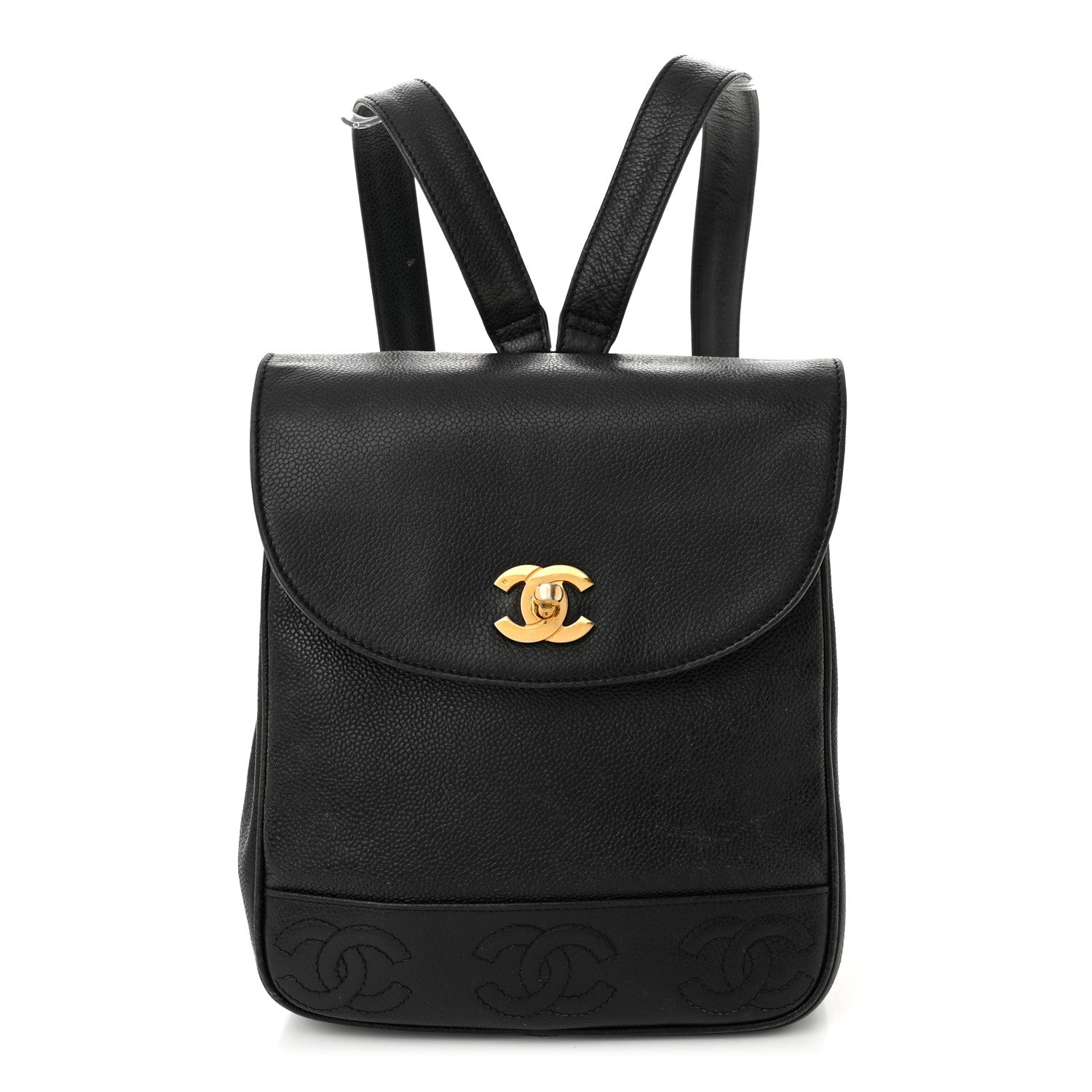 Chanel Caviar CC Backpack Black 1 of 13
