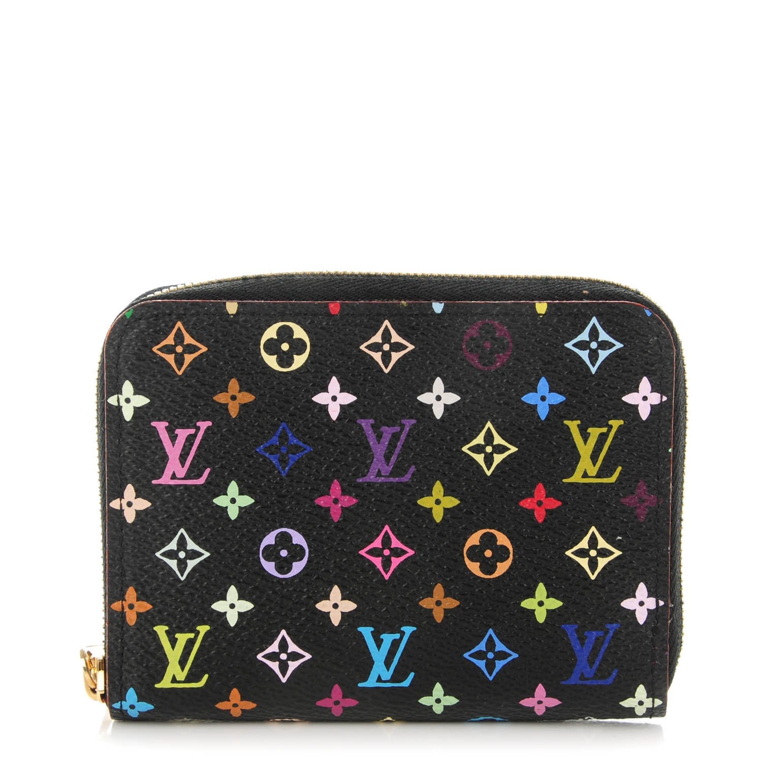 Louis Vuitton Monogram Multicolor Zippy Coin Purse Black Grenade 1 of 7
