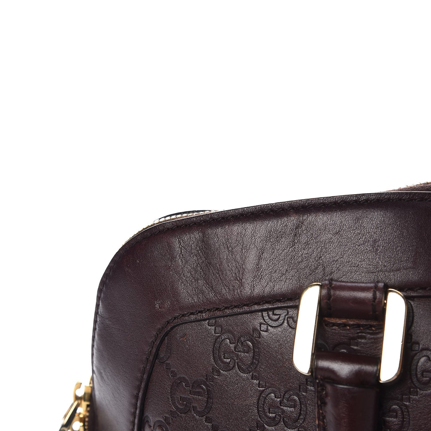 Guccissima Large Punch Bowler Burgundy