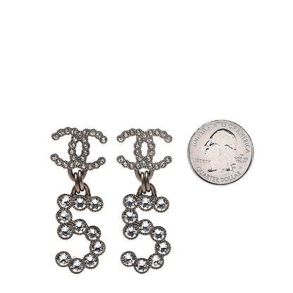 Chanel Metal Crystal City of Lights No 5 Drop Earrings Gold 2 of 5