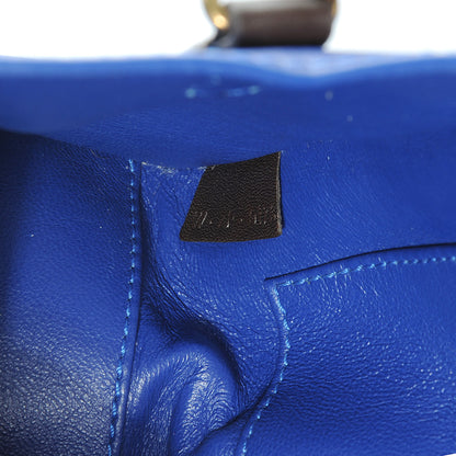 Celine Smooth Calfskin Nano Tri-Color Luggage Acajou Royal Blue 8 of 9