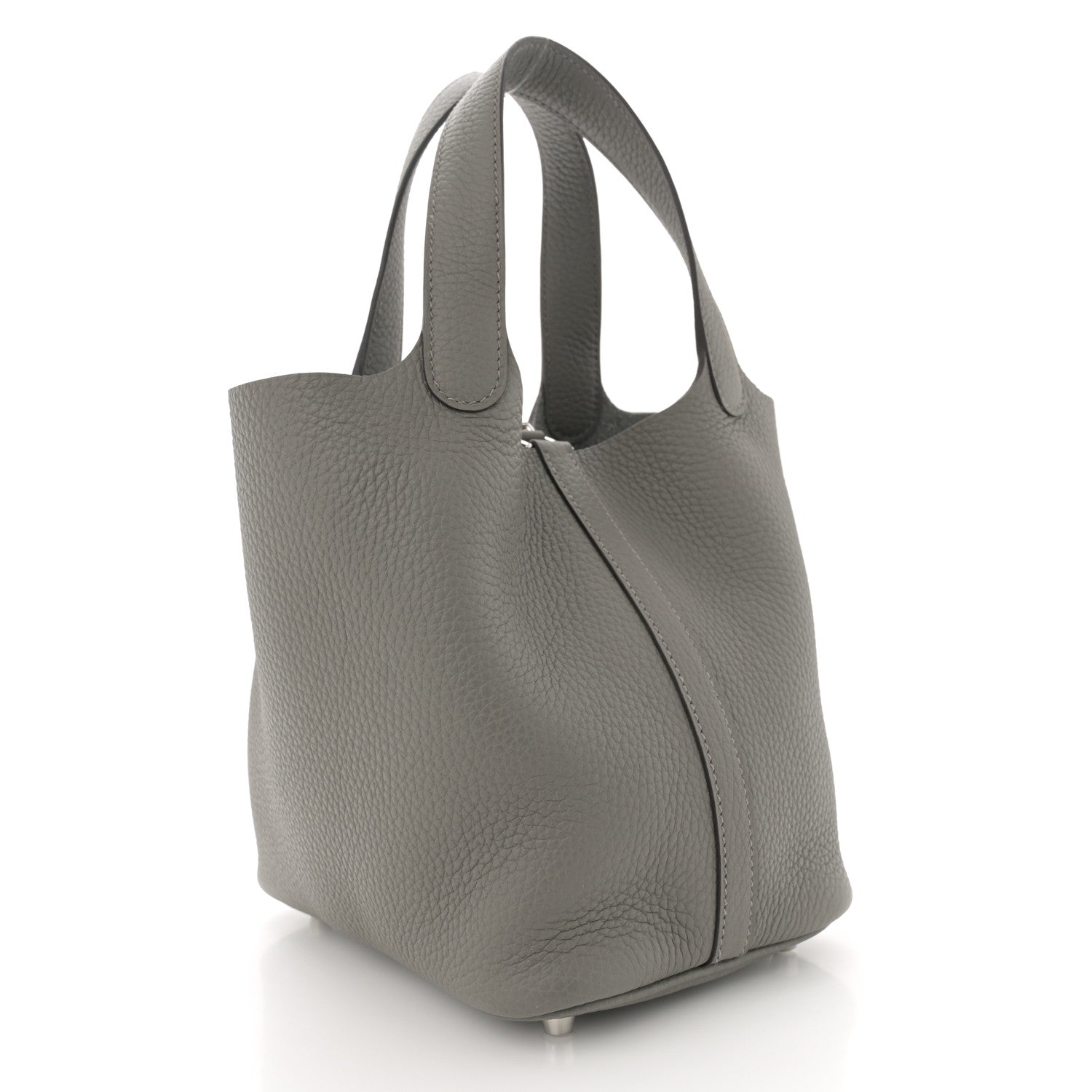Hermes Taurillon Clemence Picotin Lock 18 PM Gris Meyer 3 of 11