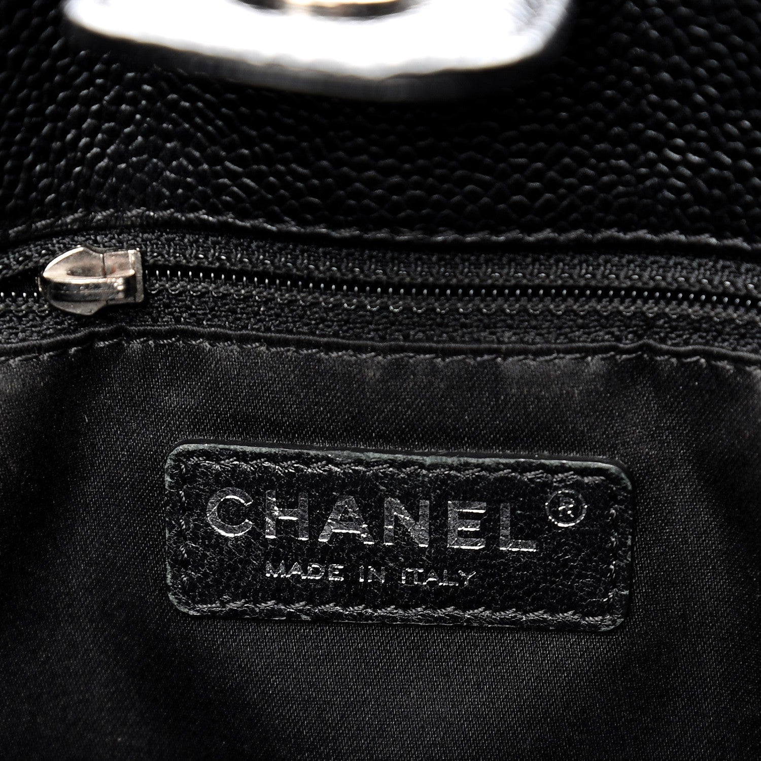 Chanel Caviar Quilted Petit Shopping Tote PST Black 6 of 10