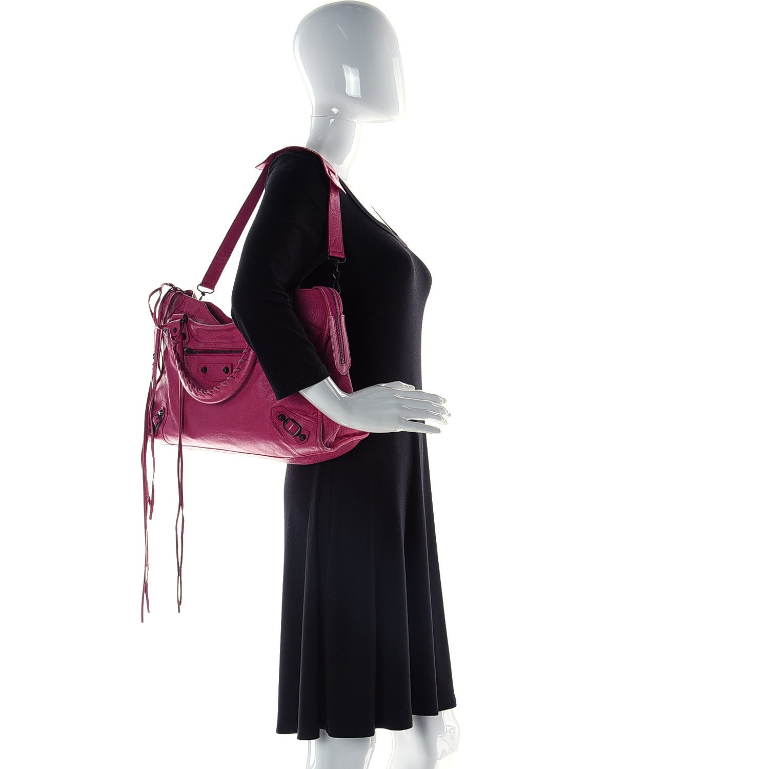Balenciaga Agneau Classic Hardware City Cyclamen Fucsia 4 of 24