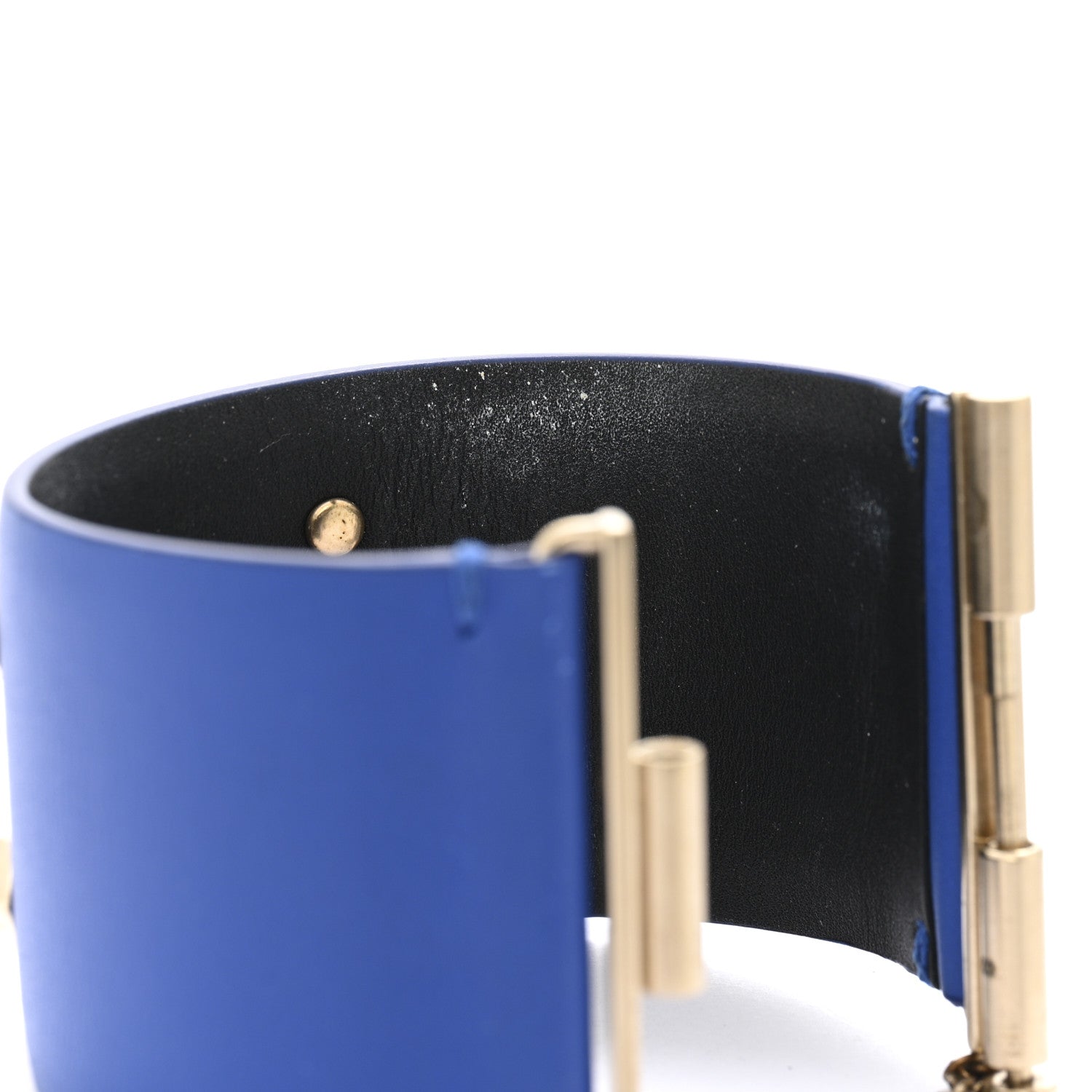 Chanel Calfskin CC Wide Cuff S Blue 6 of 8