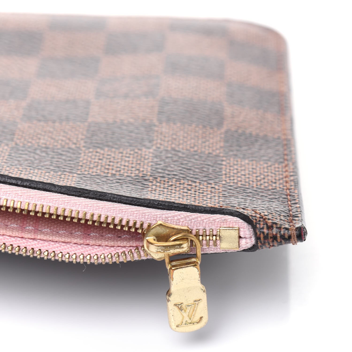 Louis Vuitton Damier Ebene Neverfull MM GM Pochette Rose Ballerine 16 of 19