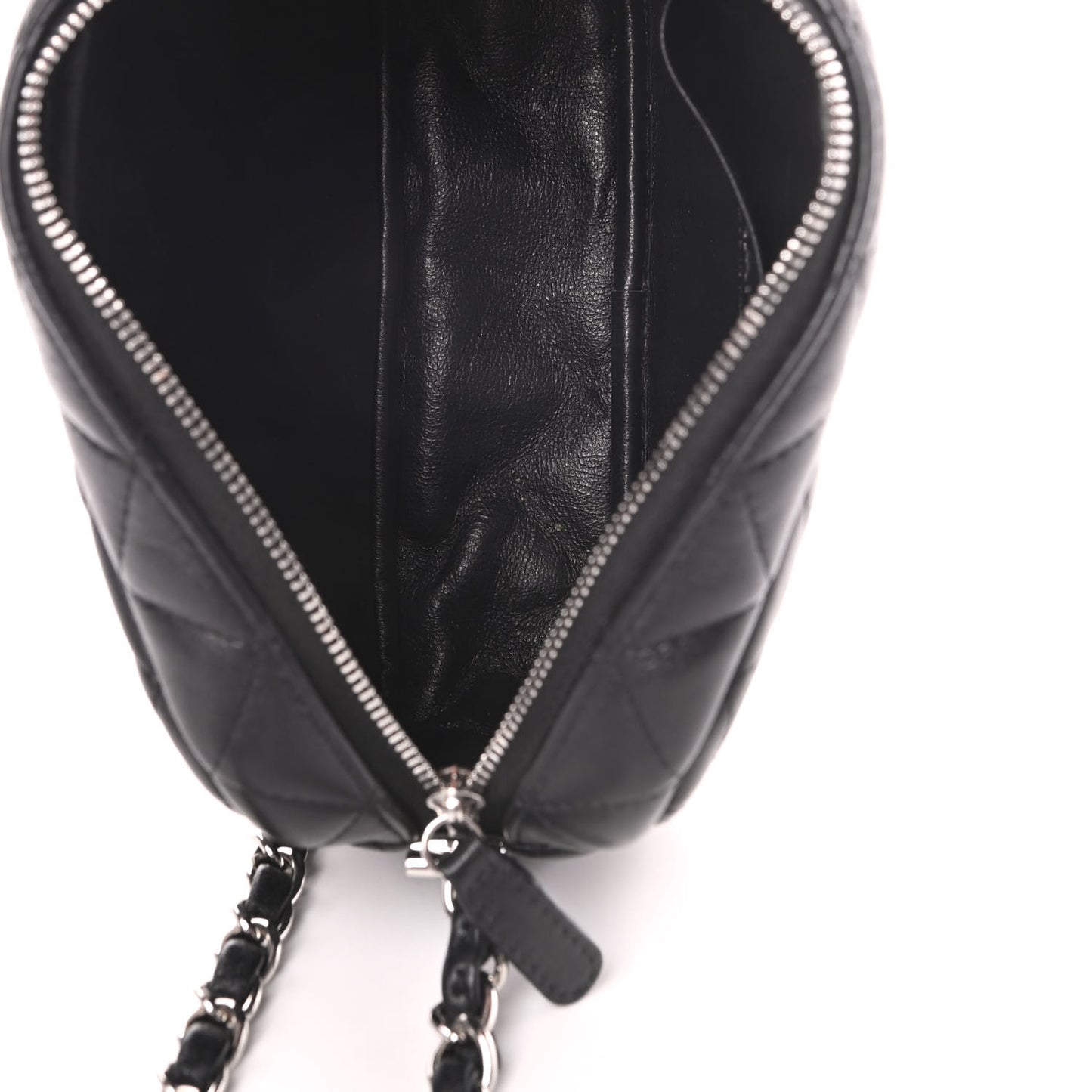 Lambskin Quilted Small Timeless Camera Case Black