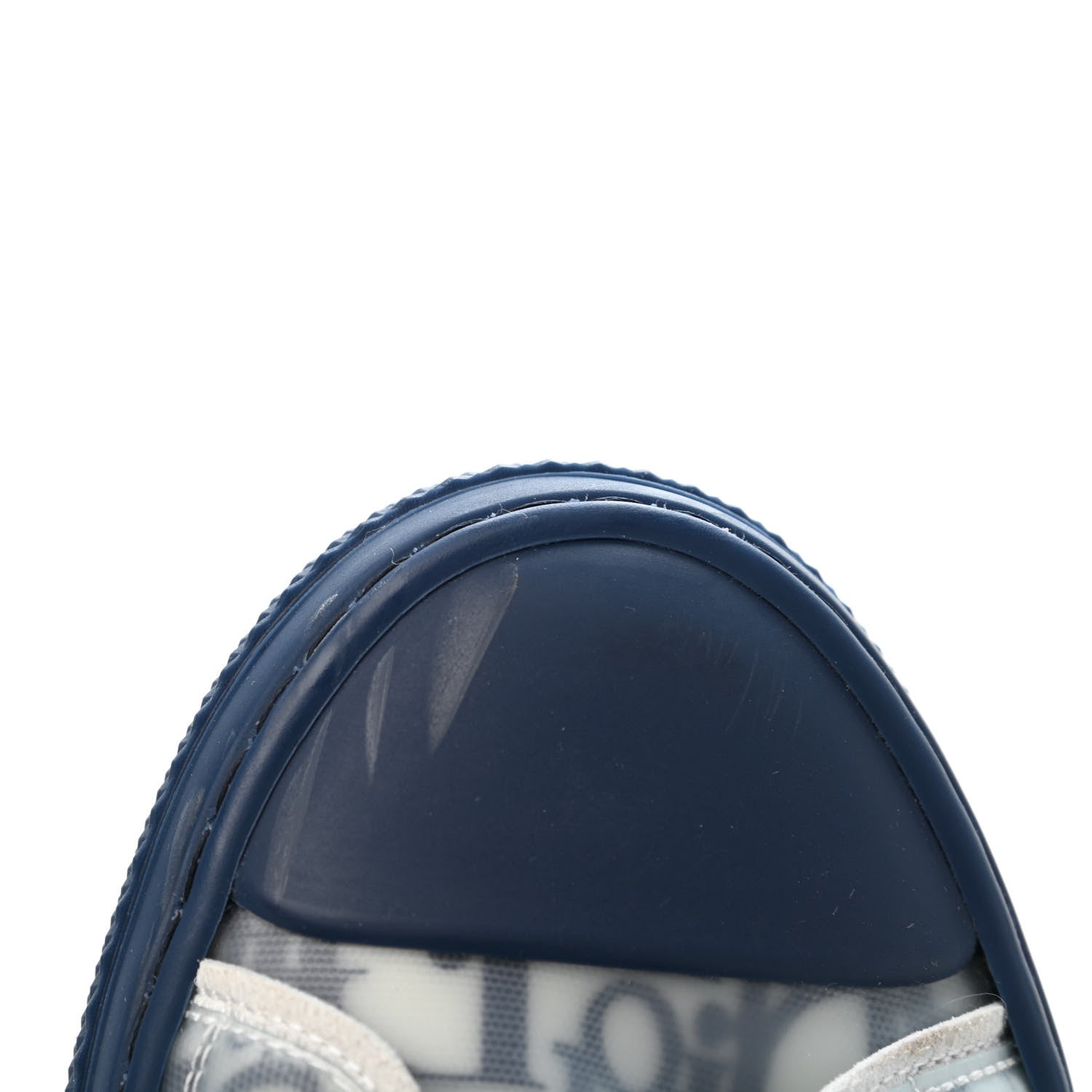 Christian Dior Technical Canvas Oblique Mens B23 Low Top Sneakers 42 White Blue 5 of 5