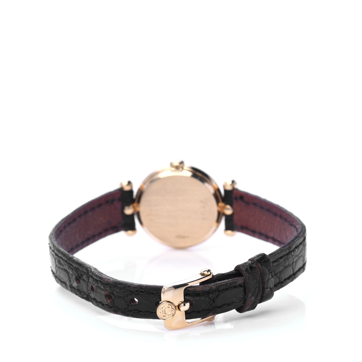 18K Yellow Gold Alligator 21mm La Collection Quartz Watch