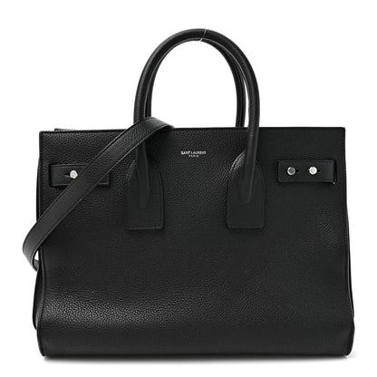 Saint Laurent Grained Calfskin Small Supple Sac De Jour Black 1 of 12