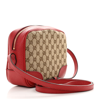 Gucci Monogram Mini Bree Messenger Bag Red 3 of 11