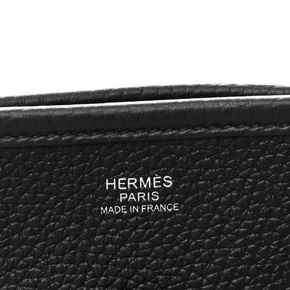 Hermes Taurillon Clemence Evelyne III GM Black 6 of 11