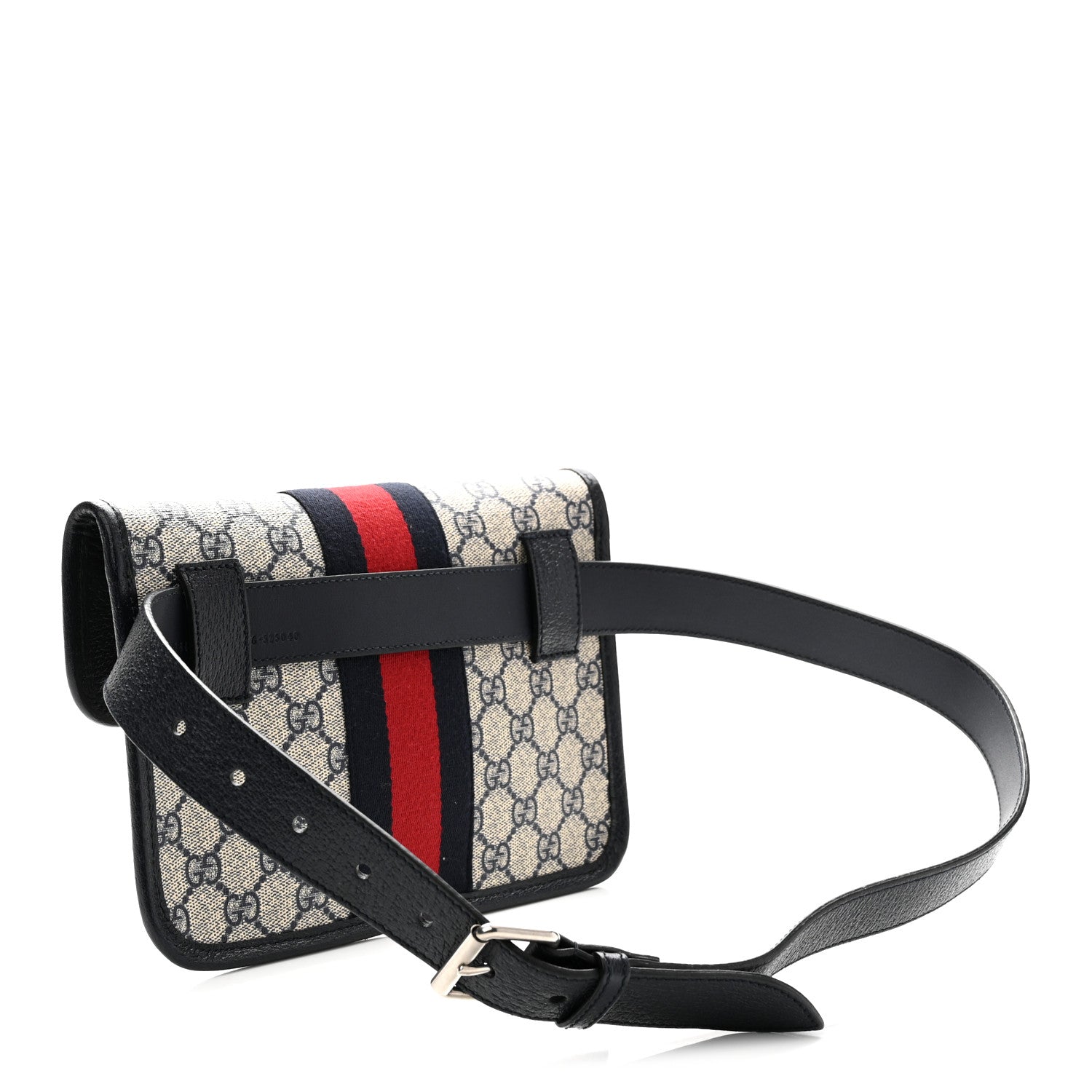 Gucci GG Supreme Monogram Web Small Ophidia Belt Bag  90 36 Beige Navy 2 of 9