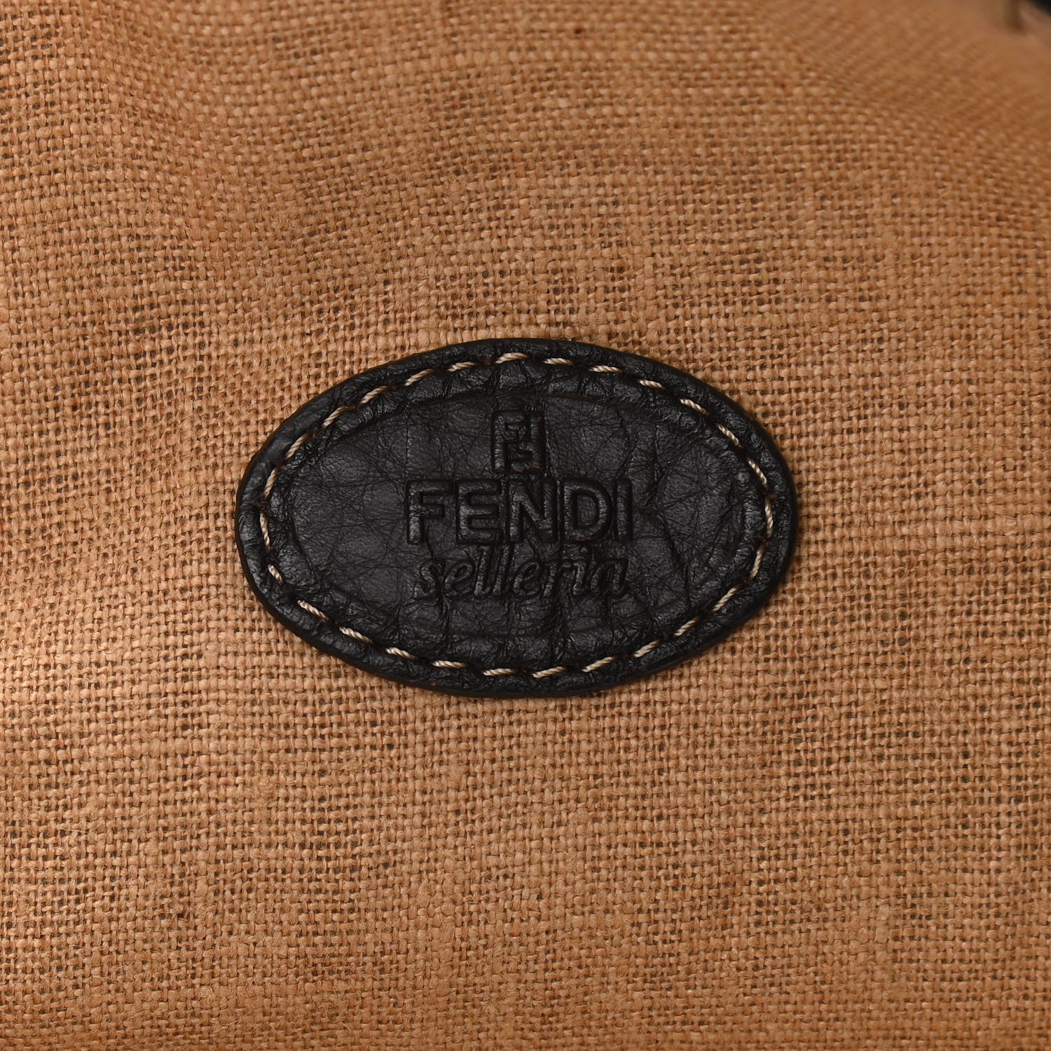 Fendi Zucca Cuoio Romano Selleria Special Shopping Tote Tobacco Moro 5 of 10