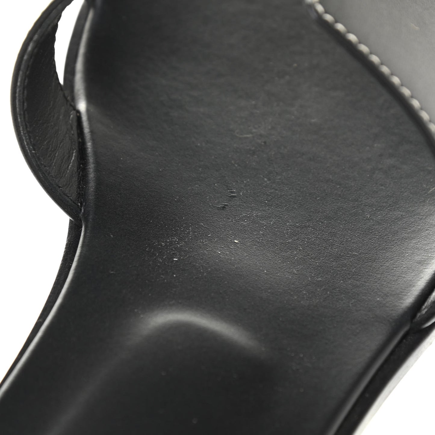 Box Calfskin Oran Sandals 39.5 Black
