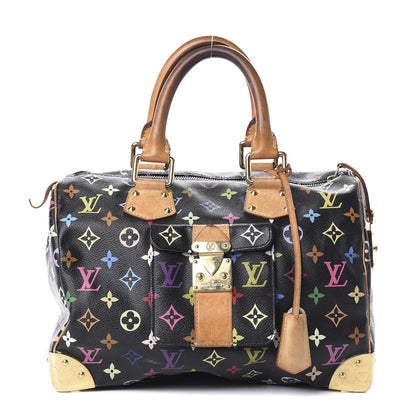 Louis Vuitton Monogram Multicolor Speedy 30 Black 1 of 13