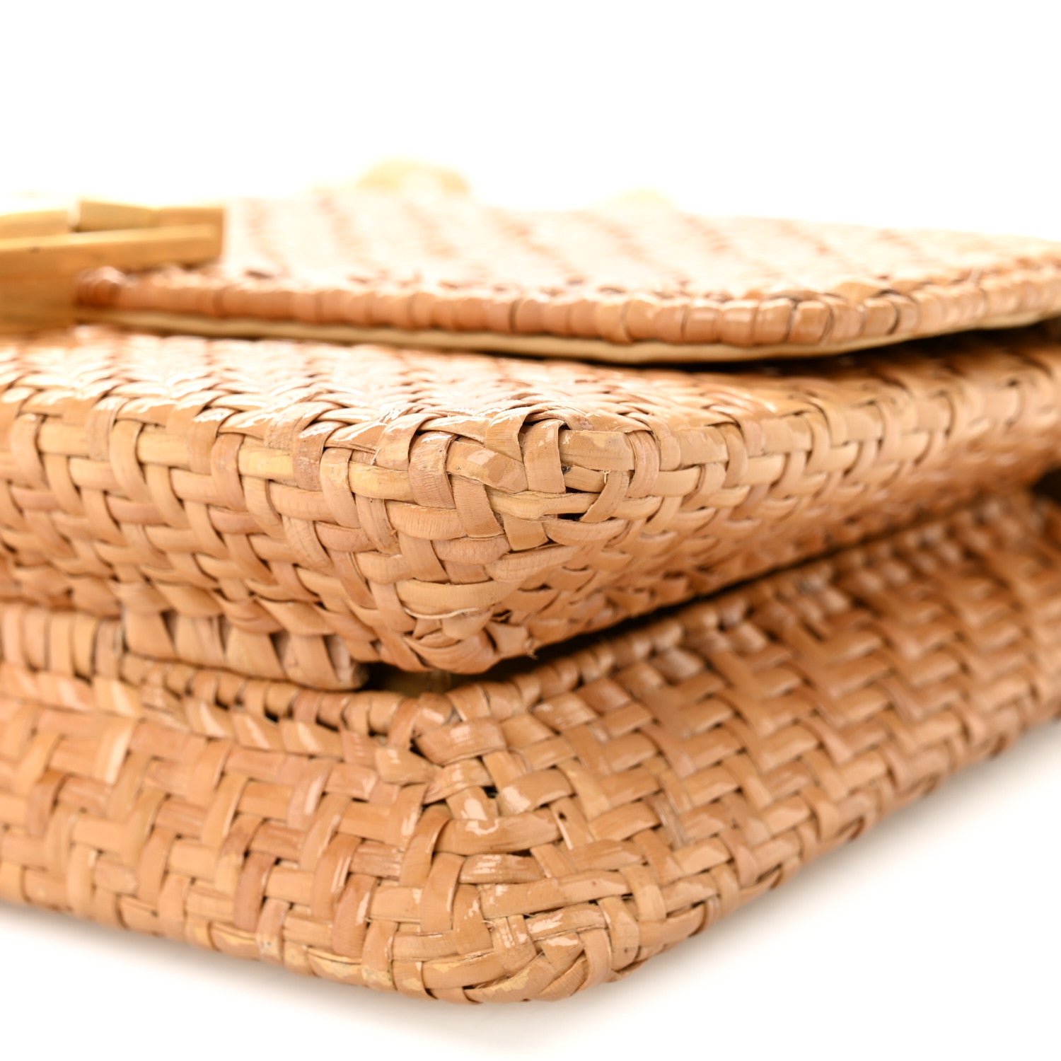 Saint Laurent Wicker Carre Satchel Beige 9 of 15