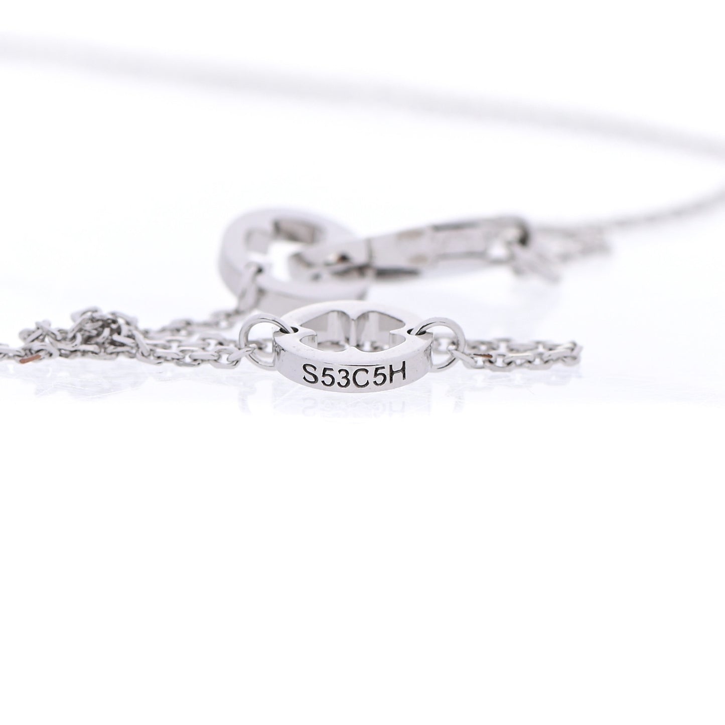 18K White Gold Diamond Fiorever Pendant Necklace