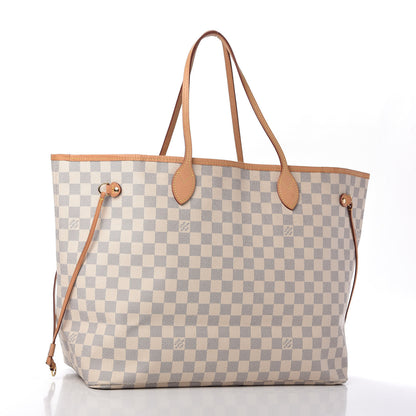 Louis Vuitton Damier Azur Neo Neverfull GM Rose Ballerine 3 of 12