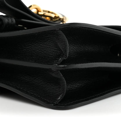 Chloe Shiny Goatskin Calfskin Aby Chain Shoulder Bag Black 9 of 10