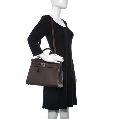 Hermes Togo Kelly Retourne 32 Chocolate 3 of 39