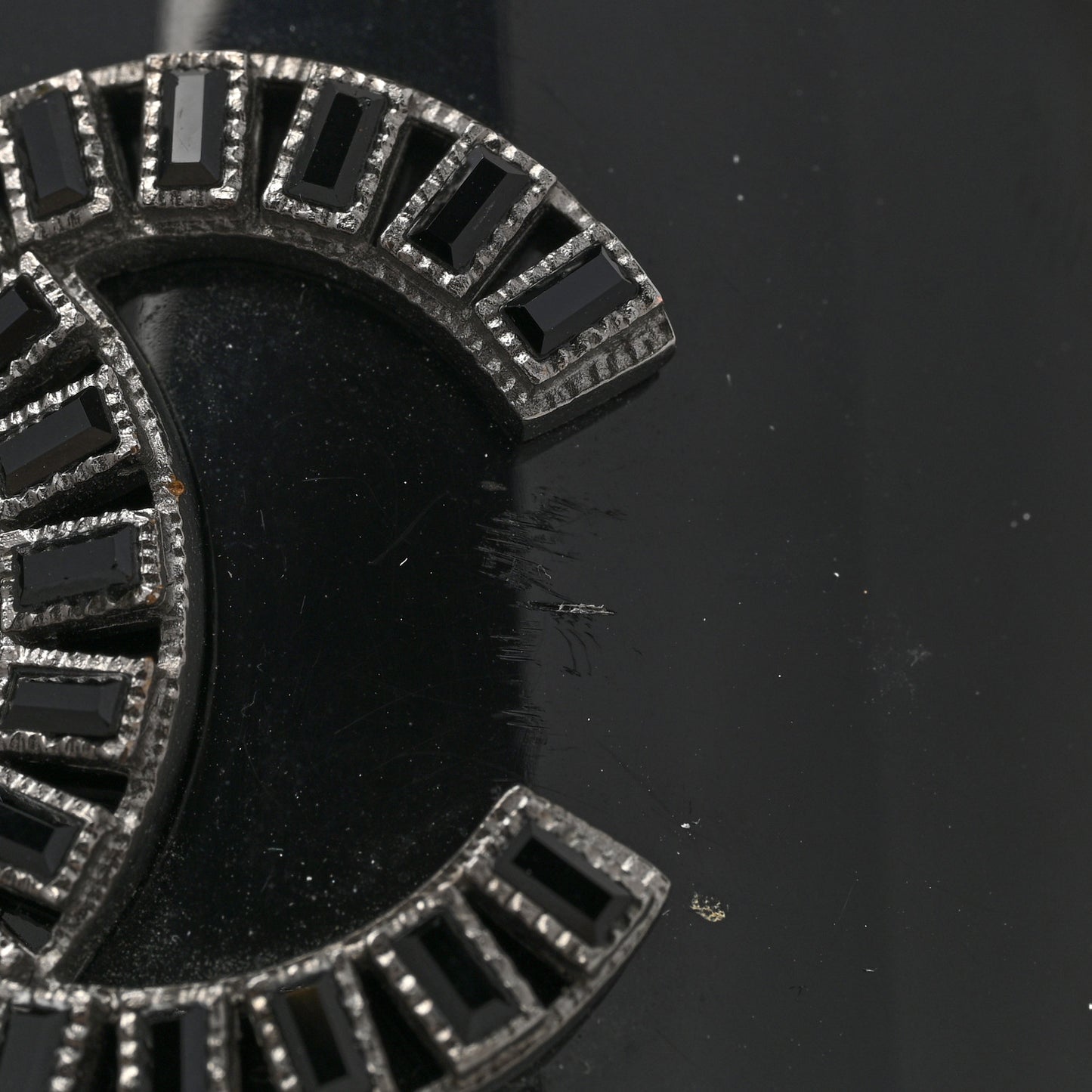 Resin Baguette CC Cuff Black